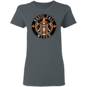 Halloween Basic Fall Witch Starbucks T-Shirt