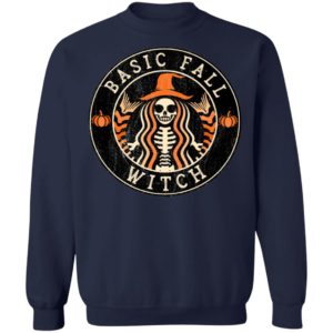 Halloween Basic Fall Witch Starbucks T-Shirt
