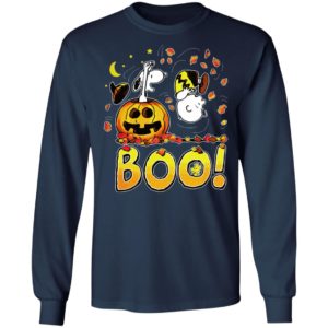 Boo Happy Halloween Charlie Brown Woodstock And Snoopy T-Shirt