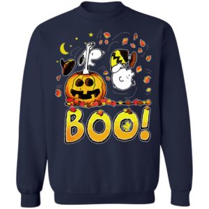 Boo Happy Halloween Charlie Brown Woodstock And Snoopy T-Shirt