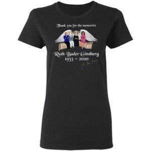 Thank You For The Memories Ruth Bader Ginsburg 1933-2020 T-Shirt