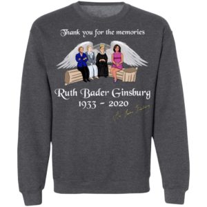 Thank You For The Memories Ruth Bader Ginsburg 1933-2020 T-Shirt