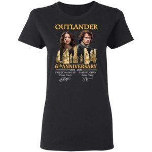 Outlander 5th Anniversary 2014 2020 Signatures T-Shirt