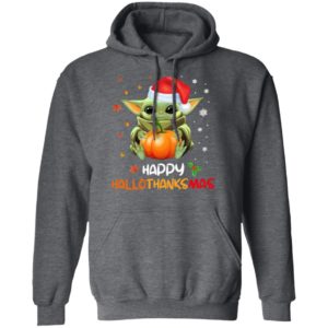 Baby Yoda Happy Hallothanksmas T-Shirt