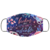 Books Candle Christmas Face Mask