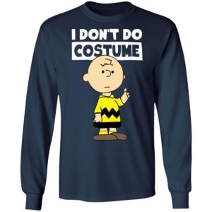 Peanuts Charlie Brown I Dont Do Costume Halloween T-Shirt