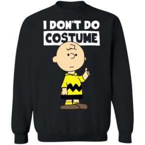 Peanuts Charlie Brown I Dont Do Costume Halloween T-Shirt