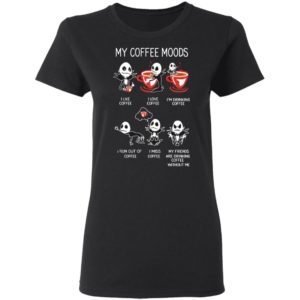 Jack Skellington Halloween My Coffee Moods T-Shirt