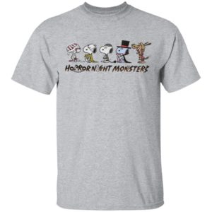 Snoopy Horror Night Monsters Halloween T-Shirt