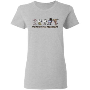 Snoopy Horror Night Monsters Halloween T-Shirt