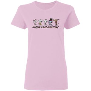 Snoopy Horror Night Monsters Halloween T-Shirt