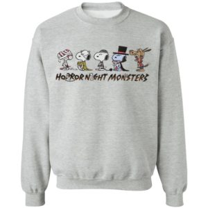 Snoopy Horror Night Monsters Halloween T-Shirt