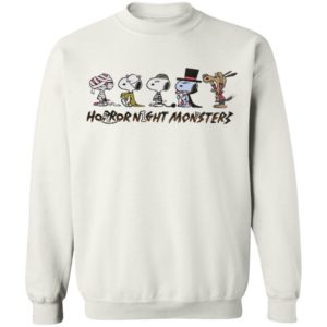 Snoopy Horror Night Monsters Halloween T-Shirt