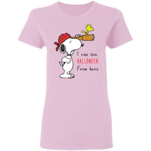Snoopy And Woodstock I Can See Halloween From Here T-Shirt