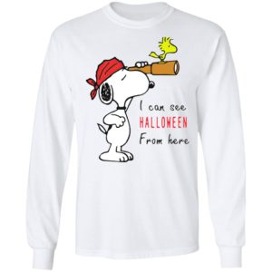 Snoopy And Woodstock I Can See Halloween From Here T-Shirt