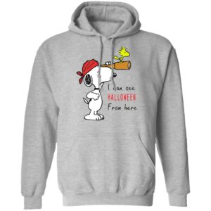 Snoopy And Woodstock I Can See Halloween From Here T-Shirt