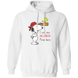 Snoopy And Woodstock I Can See Halloween From Here T-Shirt