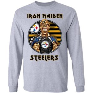 Pittsburgh Steelers Iron Maiden Halloween Football T-Shirt
