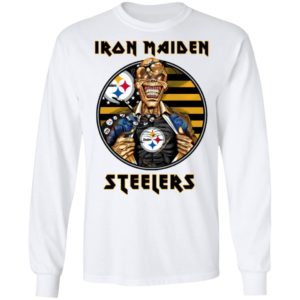 Pittsburgh Steelers Iron Maiden Halloween Football T-Shirt