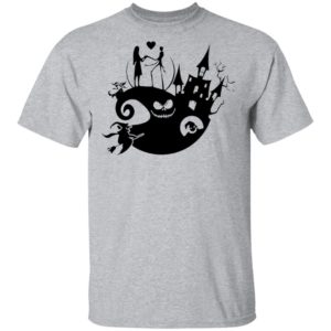 Jack And Sally Love In Halloween Town T-Shirt