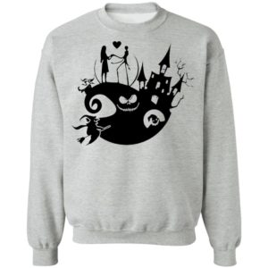 Jack And Sally Love In Halloween Town T-Shirt