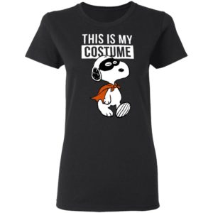 This Is My Costume Happy Halloween Masked Marvel Snoopy T-Shirt