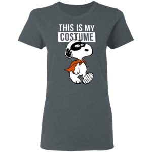 This Is My Costume Happy Halloween Masked Marvel Snoopy T-Shirt