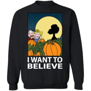 The Great Pumpkin I Want To Believe Halloween Snoopy T-Shirt