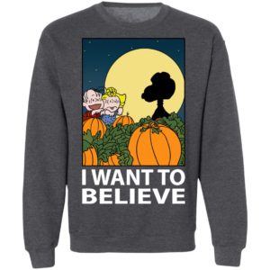 The Great Pumpkin I Want To Believe Halloween Snoopy T-Shirt
