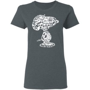 Scary Creepy Happy Halloween Trick Or Treat Snoopy T-Shirt