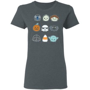 Round And Mini Faces Star Wars Halloween T-Shirt