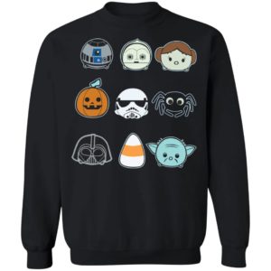 Round And Mini Faces Star Wars Halloween T-Shirt