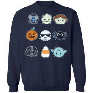 Round And Mini Faces Star Wars Halloween T-Shirt