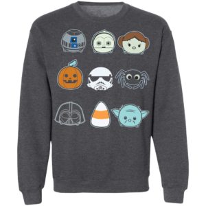 Round And Mini Faces Star Wars Halloween T-Shirt