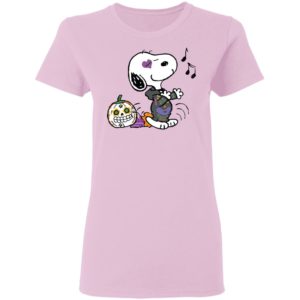 Singing Snoopy Calavera Halloween T-Shirt
