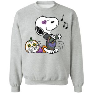 Singing Snoopy Calavera Halloween T-Shirt