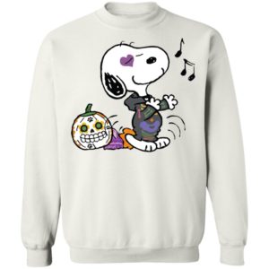 Singing Snoopy Calavera Halloween T-Shirt