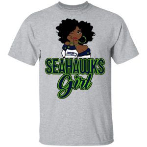 Black Girl Seattle Seahawks Shirt