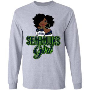 Black Girl Seattle Seahawks Shirt