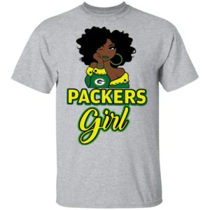 Black Girl Green Bay Packer Shirt