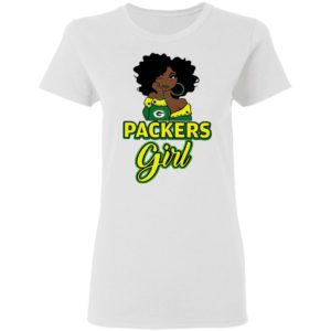 Black Girl Green Bay Packer Shirt