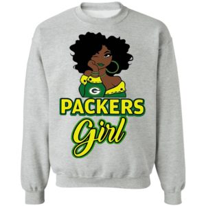 Black Girl Green Bay Packer Shirt