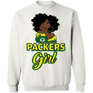 Black Girl Green Bay Packer Shirt
