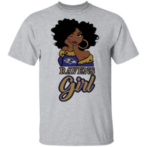 Black Girl Baltimore Ravens Shirt