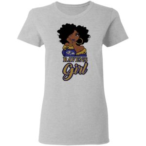 Black Girl Baltimore Ravens Shirt