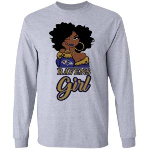 Black Girl Baltimore Ravens Shirt