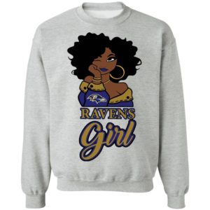 Black Girl Baltimore Ravens Shirt