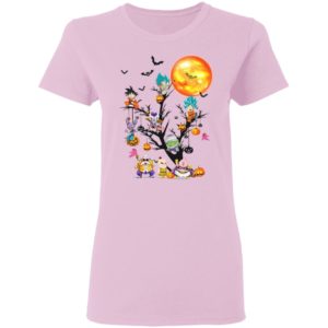 Son Goku Dragon Ball Character On The Halloween Moon Tree t-shirt, ls, hoodie