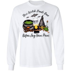 Corona Can This Witch Needs Beer Before Any Hocus Pocus T-Shirt
