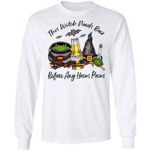 Corona Bottle This Witch Needs Beer Before Any Hocus Pocus T-Shirt